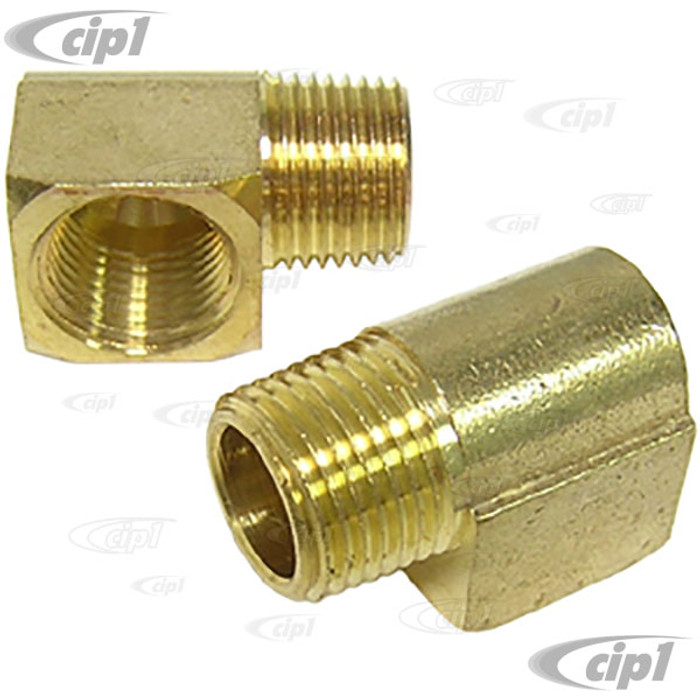 C13-9239 - EMPI BRAND -90 DEGREE FITTING -1/2INCH MALE NPT TO 1/2INCH FEMALE NPT - PACK OF 2