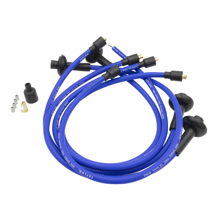 C13-9396 – MADE IN THE USA – 10MM TAYLOR SPIRO PRO 409 RACE IGNITION WIRE SET – BLUE - ALL 1600CC BEETLE STYLE ENGINES (30 INCH COIL WIRE-CUT TO LENGTH) - SOLD SET