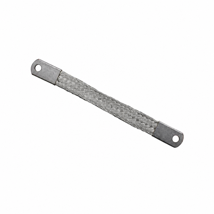 C16-111-237A - TRANSMISSION NOSE CONE TO CHASSIS - 20CM - 8 INCH LONG BRAIDED GROUND STRAP - CABLE - BEETLE 46-79 - GHIA 56-74 - BUS 50-79 - VANAGON 80-92 - TYPE-3 62-73 - VW THING 69-79 - REF.#'s - 9467 - 111-971-237-A - 111971237A - SOLD EACH
