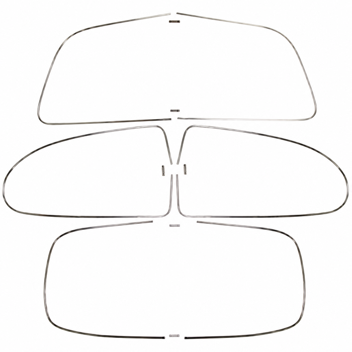 C16-113-305E - 113-853-305-E - 113853305E- WINDOW BRIGHT METAL MOLDING KIT - BEETLE 65-71 - SOLD SET