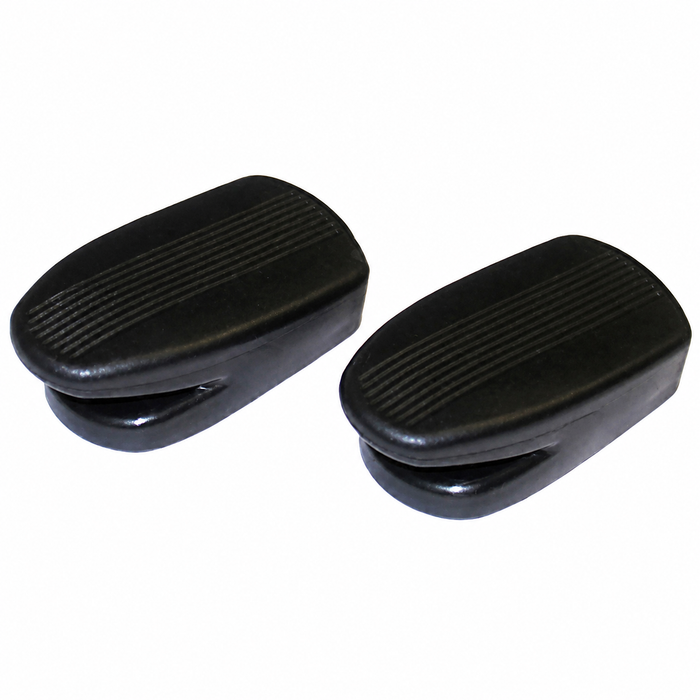 C16-133-639-BK - (113-857-637B 113857637B) - BLACK REAR HANGER COVERS - BEETLE SEDAN 68-77 - TYPE-3 67-74 - SOLD PAIR