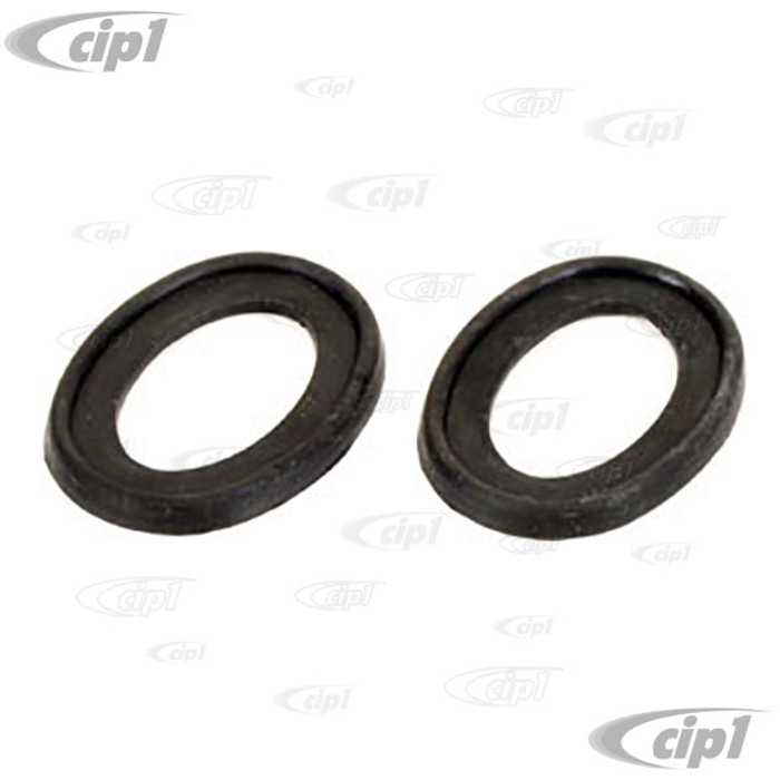 C16-141-387 - (141-707-387- 141707387) - SEALS OVERRIDER TUBE TO BUMPER REAR GHIA 58-69 - SOLD PAIR