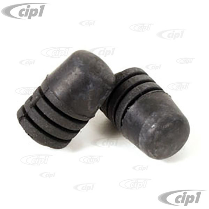 C16-141-448 - 311-823-499-A - 311823499A - FRONT HOOD STOPS - KARMANN GHIA 58-74 - TYPE-3 62-74 - VW THING 69-79 - SOLD PAIR