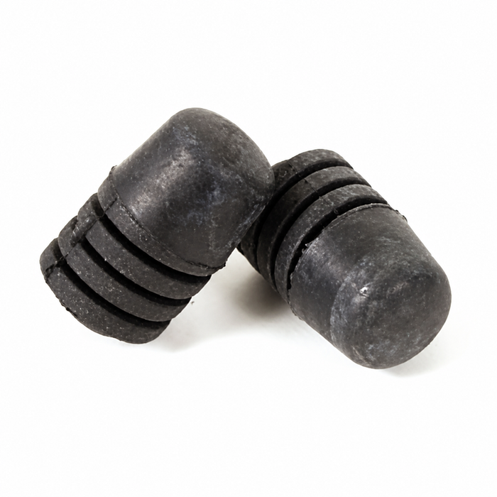 C16-141-448 - 311-823-499-A - 311823499A - FRONT HOOD STOPS - KARMANN GHIA 58-74 - TYPE-3 62-73 - VW THING 69-79 - SOLD PAIR