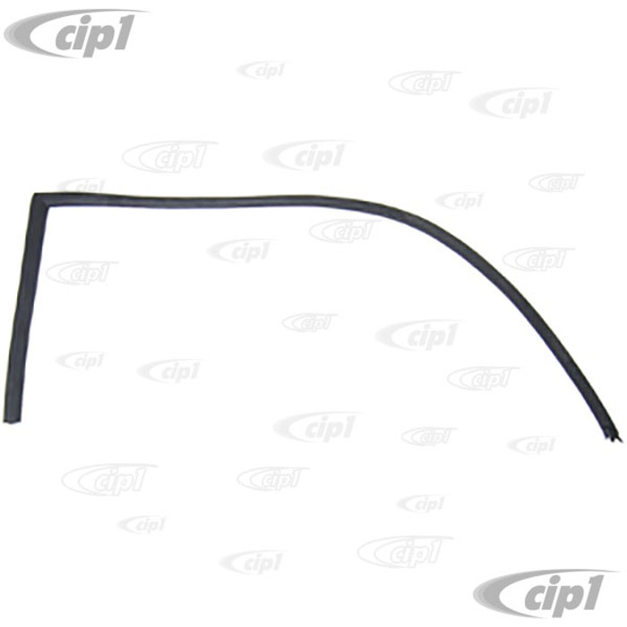 C16-143-212B-R - 143-845-212-B - 143845212B - TOP AND BACK EDGE DOOR WINDOW SEAL - RIGHT - GHIA 72-74 - SOLD EACH