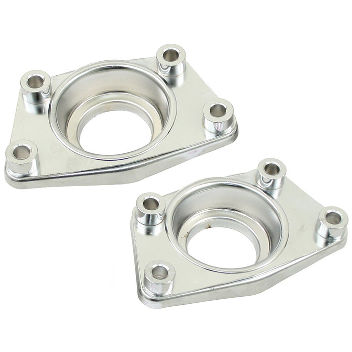 ACC-C10-4056 - EMPI - 9569 - CHROME CAPS FOR DUAL IRS SPRING PLATES - BEETLE 69-79 - GHIA 69-74 - TYPE-3 69-73 - VW THING 69-79 - SOLD PAIR