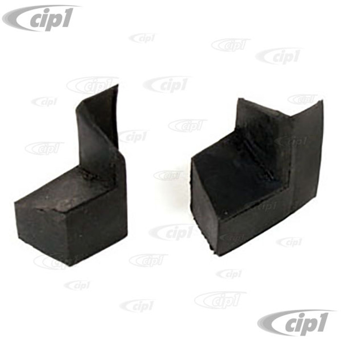 C16-151-357-LR - (151-847-357 151847357) - WEDGES REAR QUARTER WINDOW LEFT & RIGHT -  BEETLE CONVERTIBLE 52-64 - SOLD PAIR