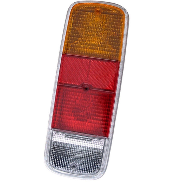 C16-211-241R-LR - (211-945-241-R 211945241R) - TAIL LIGHT LENS - AMBER - RED - WHITE - LEFT OR RIGHT - BUS 72-79 - SOLD EACH