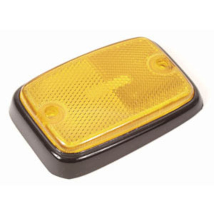 C16-221-119B-LR - 211-945-119-B - 211945119B - FRONT SIDE MARKER REFLECTOR YELLOW W/ BLACK TRIM - LEFT OR RIGHT - BUS 75-79 - SOLD EACH