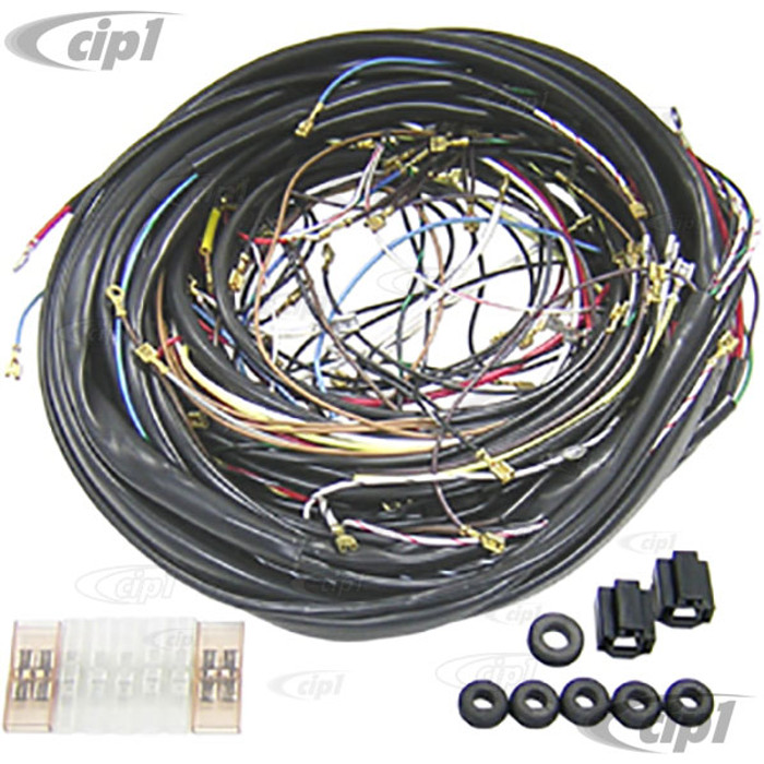 C17-WK-143-68-69 - 141-971-011-E - 141971011E - COMPLETE WIRING HARNESS -  KARMANN GHIA SEDAN AND CONVERTIBLE - 68-69 - SOLD KIT