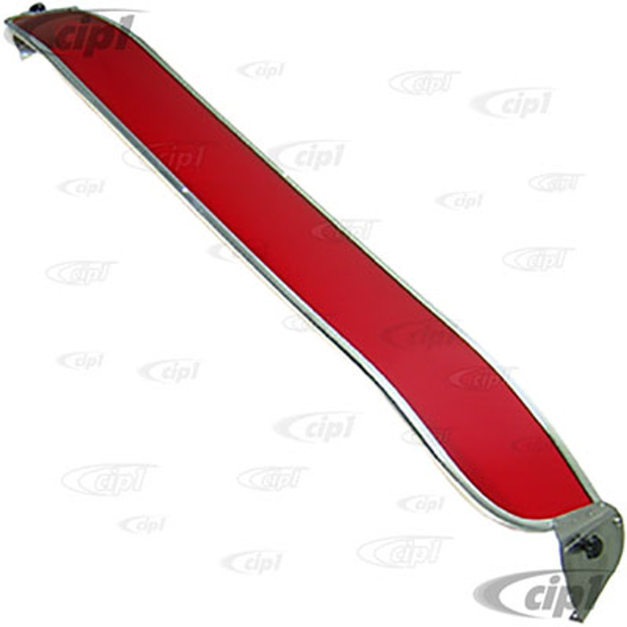 C21-0486-21 - VINTAGE STYLE RED TINTED SUNVISOR - 68-79 BUS - WITH MOUNTING HARDWARE - SOLD EACH