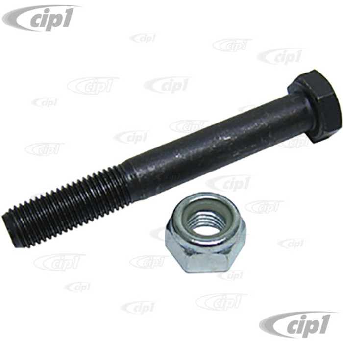 ACC-C10-4371 - SHOCK BOLT & NYLOC NUT - 12MM x 1.5 THREAD 100MM LONG - FITS ALL REAR UPPER/LOWER BEETLE/GHIA 52-79 - BUS LOWER REAR TO 1967 - SOLD EACH