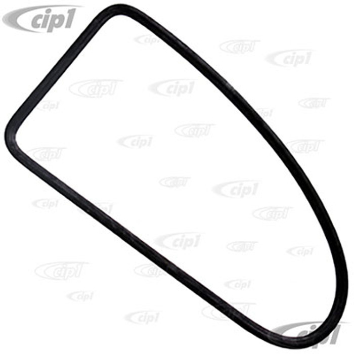 C24-113-845-321-F - LEFT QUARTER WINDOW SEAL - BEETLE  SEDAN 72-77 WITH GROOVE FOR PLASTIC MOLDING - GERMAN MADE - MOLDED CORNERS - SOLD EACH