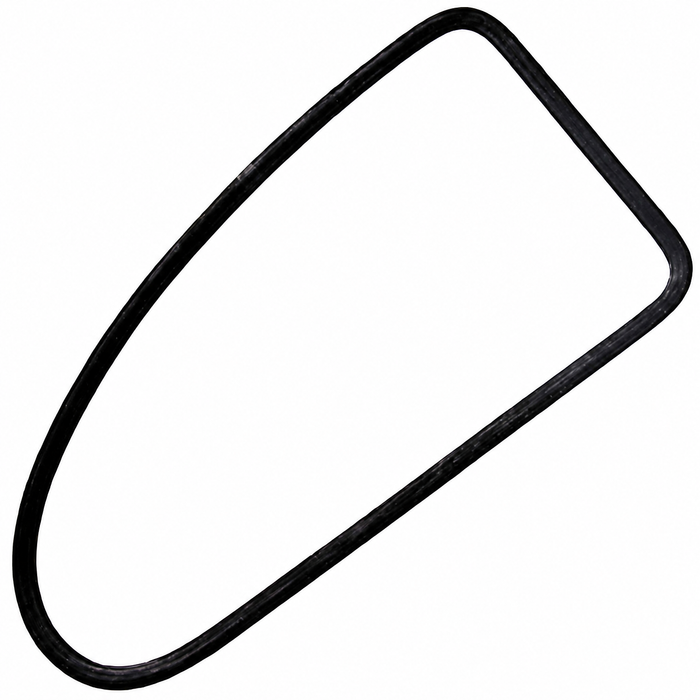 C24-113-845-322-F - RIGHT QUARTER WINDOW SEAL - BEETLE  SEDAN 72-77 WITH GROOVE FOR PLASTIC MOLDING - GERMAN MADE - MOLDED CORNERS - SOLD EACH