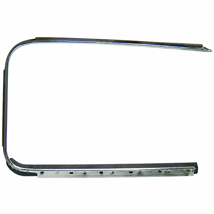 C24-113-853-322-CGR - 113853321C - GERMAN MADE WITH NEW TOOLING - OUTSIDE DOOR SCRAPER WITH ALUMINUM MOLDING TRIM - RIGHT - BEETLE 52-64 - SOLD EACH