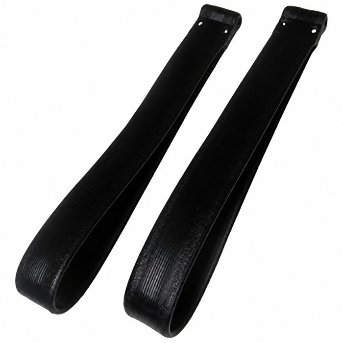 C24-113-857-611-BBPR - TOP QUALITY - PAIR OF BLACK ASSIST STRAP - REAR SEAT AREA - BEETLE SEDAN 58-67 - SOLD PAIR