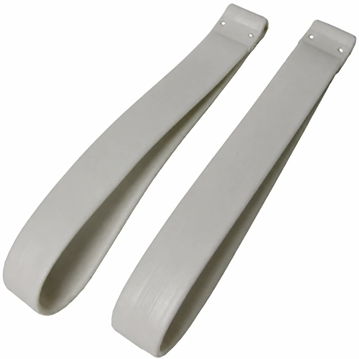 C24-113-857-611-BWPR - 113857611B - TOP QUALITY - PAIR OF WHITE ASSIST STRAP - REAR SEAT AREA - BEETLE SEDAN 58-67 - SOLD PAIR