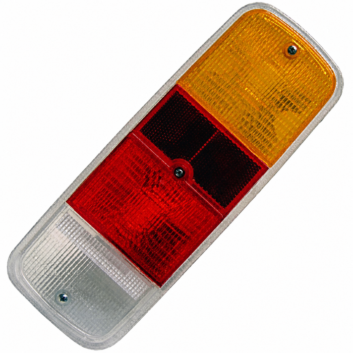 C24-211-945-241-N - OE GERMAN QUALITY - TAIL LIGHT LENS - AMBER/RED/WHITE - LEFT OR RIGHT - (WITHOUT SCREWS) - BUS 72-79 - SOLD EACH