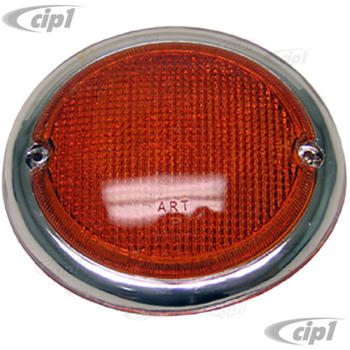 C24-211-953-162-BO - FRONT TURN SIGNAL ORANGE LENS - RIGHT SIDE - GOOD QUALITY REPRODUCTION - BUS 62-67 - SOLD EACH