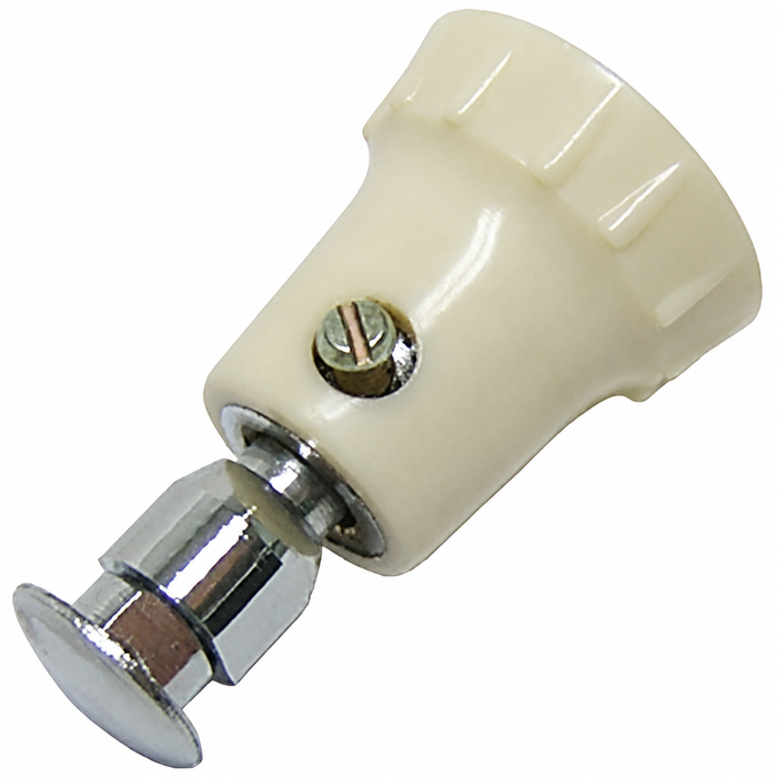 C24-311-847-245 - 311847245 - POPOUT QUARTER WINDOW KNOB AND SHAFT KIT - FOR ORIGINAL LATCH ONLY  - IVORY BEETLE 53-77 GHIA 60-74 - TYPE-3 61-73 -SOLD EACH