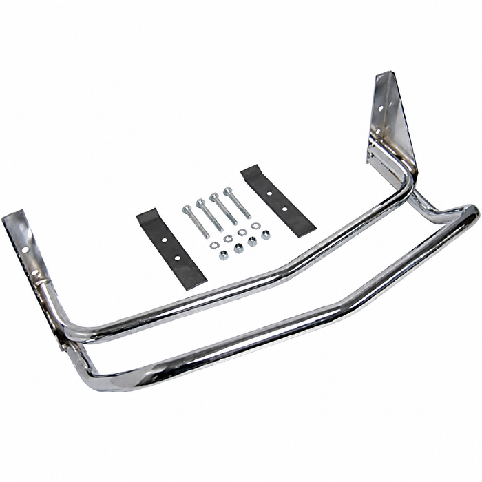 C26-707-150 - 3108 - CHROME TUBULAR MANX STYLE BODY AND BAJA BUG FRONT BUMPER WITH MOUNTING HARDWARE - FITS ALL KING-LINK PIN FRONT BEAMS - SOLD KIT