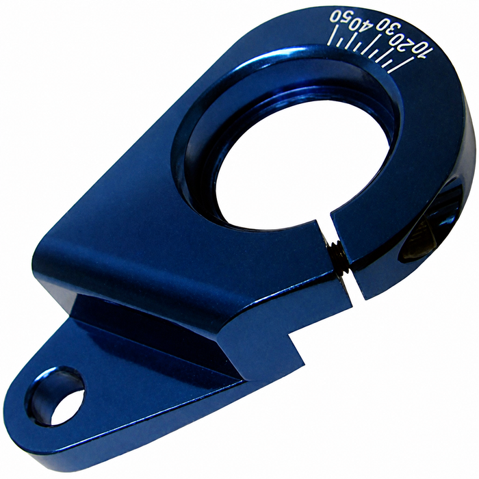 C26-905-003BL - ( 17-2938 ) - CNC BILLET ALUMINUM DISTRIBUTOR CLAMP - BLUE - BEETLE 61-79/GHIA 61-74/BUS 61-71/THING 73-74 (WILL NOT FIT TYPE-3 OR TYPE-4) - SOLD EACH