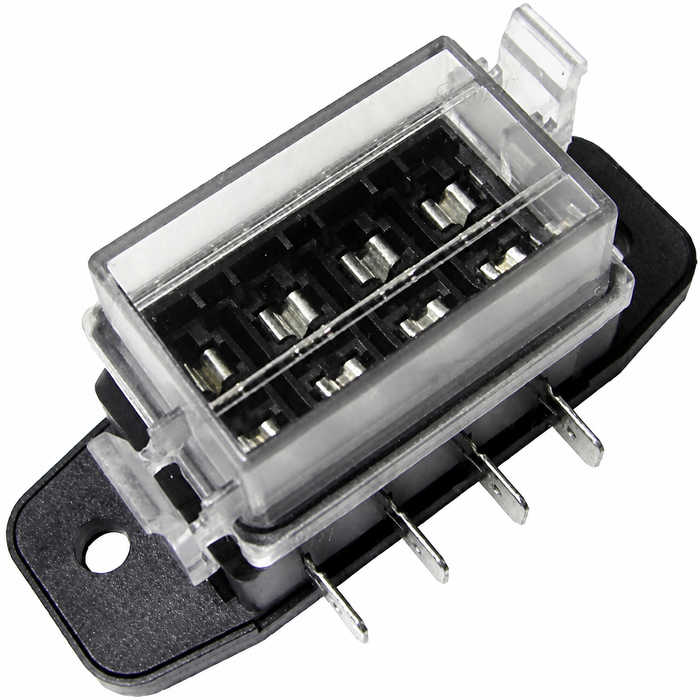 C26-971-020-4 - UNIVERSAL HIGH QUALITY HEAVY-DUTY MODERN FUSE BOX - 4 SLOTS - PERFECT FOR DUNE BUGGIES/BAJA/KIT CARS ETC