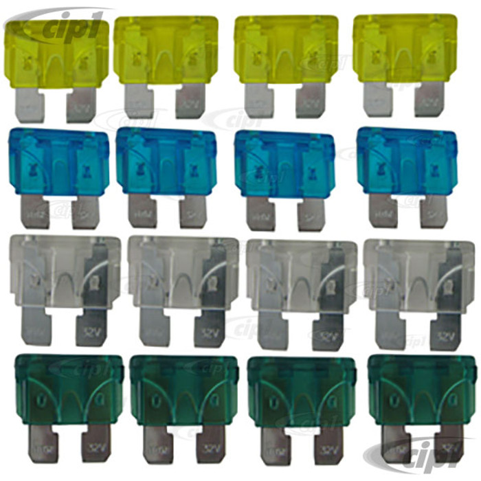 C26-971-020-FUSE-KIT - NEW STYLE 16 PCS FUSE PACK - FOR C26-971-020 FUSE BOXES
