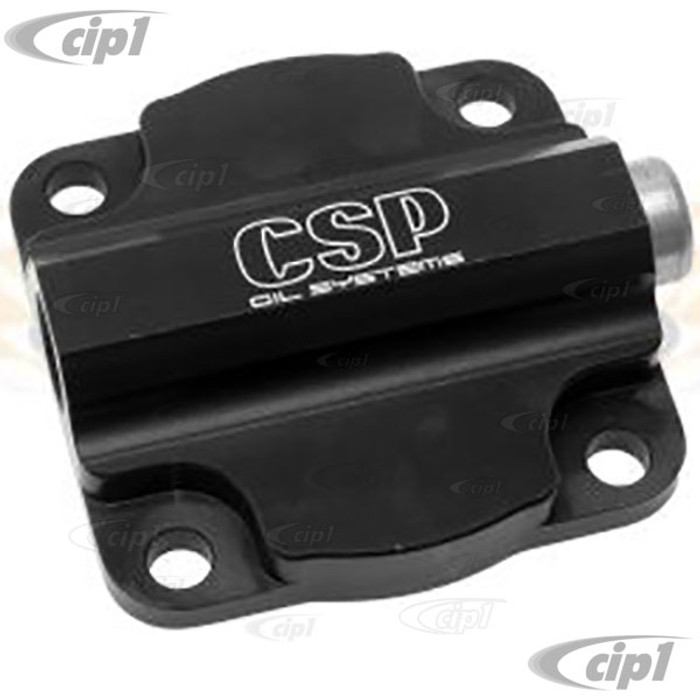C31-115-141-138K - CSP PRESSURE RELIEF VALVE BILLET OIL PUMP COVER WITH 3/8 INCH NPT OUTLET
