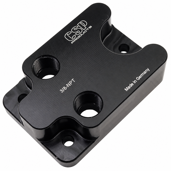 C31-115-301-038 - TYPE-4 OIL COOLER BLOCK-OFF PLATE WITH 3/8 INCH NPT TAPPED INLET/OUTLET HOLES FOR FULL FLOW OILING SYSTEM