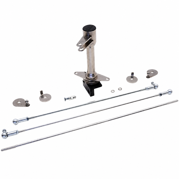 C31-129-941-110IDA - 1600CC BEETLE STYLE ENGINE DUAL IDA STYLE CARB BELLCRANK LINKAGE KIT (FITS WITH STOCK STYLE FAN SHROUD) - SOLD KIT