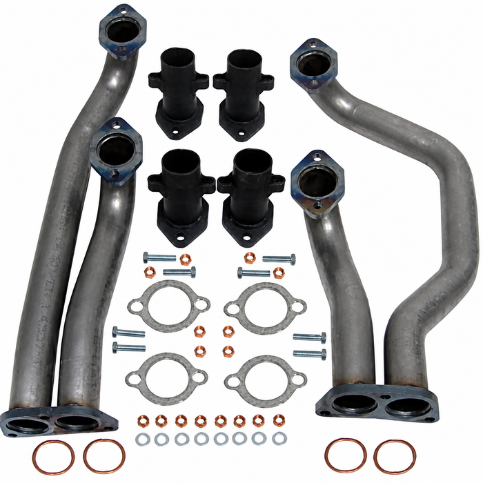 C31-257-204-042E - 42MM STAINLESS STEEL J-TUBES - BUS 72-78 TYPE-4 ENGINE WITH OVAL PORTS - SOLD PAIR
