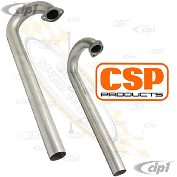 C31-257-300-038 - CSP PYTHON STAINLESS STEEL J-PIPES - 38MM (1-1/2 INCH) - ALL TYPE-3 WITH 1600CC BASED ENGINE - SOLD PAIR
