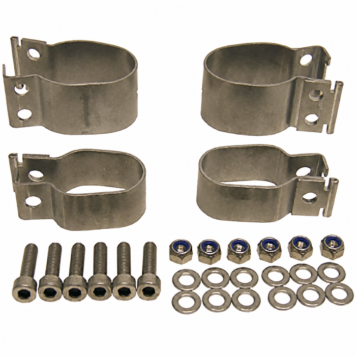 C31-498-101-111CSP - CSP MADE IN GERMANY - BEST QUALITY STAINLESS STEEL SWAYBAR BRACKET KIT - KING-PIN FRONT BEAM - BEETLE/GHIA 52-65 - SOLD IN SET OF 4 WITH HARDWARE