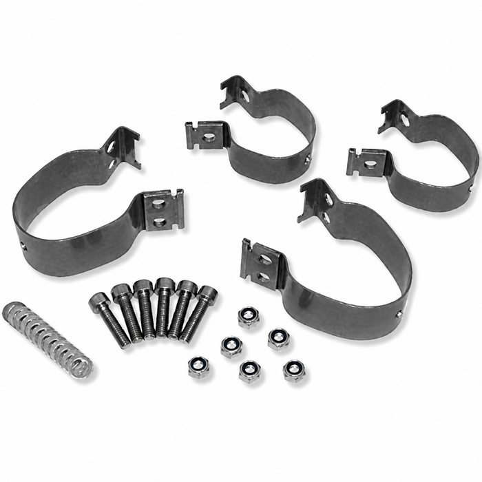 C31-498-101-111SC - CSP MADE IN GERMANY - BEST QUALITY STAINLESS STEEL SWAYBAR BRACKET KIT - BALL-JOINT FRONT BEAM - BEETLE/GHIA 66-77 - SOLD IN SET OF 4 WITH HARDWARE