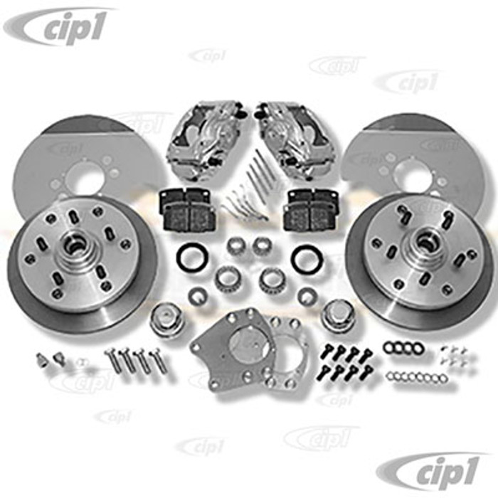 C31-499-165-5130CZ - CSP MADE IN GERMANY - 52-65 BEETLE/GHIA BOLT-ON (W/CB OR EMPI DROPPED DRUM SPINDLES) DISC BRAKE KIT - WITH 5X130MM BOLT PATTERN WITH ZERO OFF-SET - (A50)