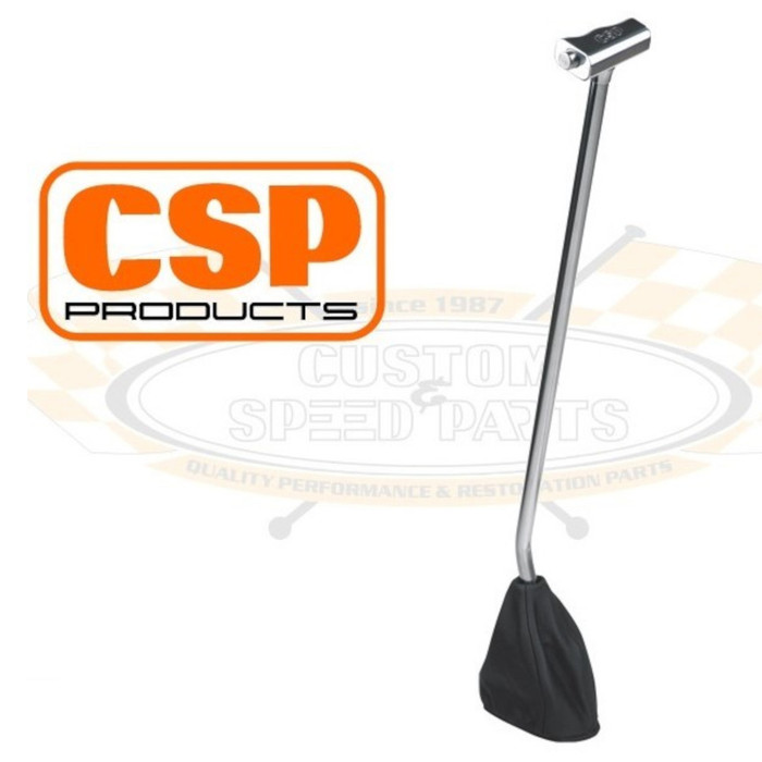 C31-711-121-6879L - CSP MADE IN GERMANY - T-HANDLE SHORT THROUGH SHIFTER WITH CURVED SOLID STAINLESS STEEL SHAFT - BUS 68-79 - SOLD EACH