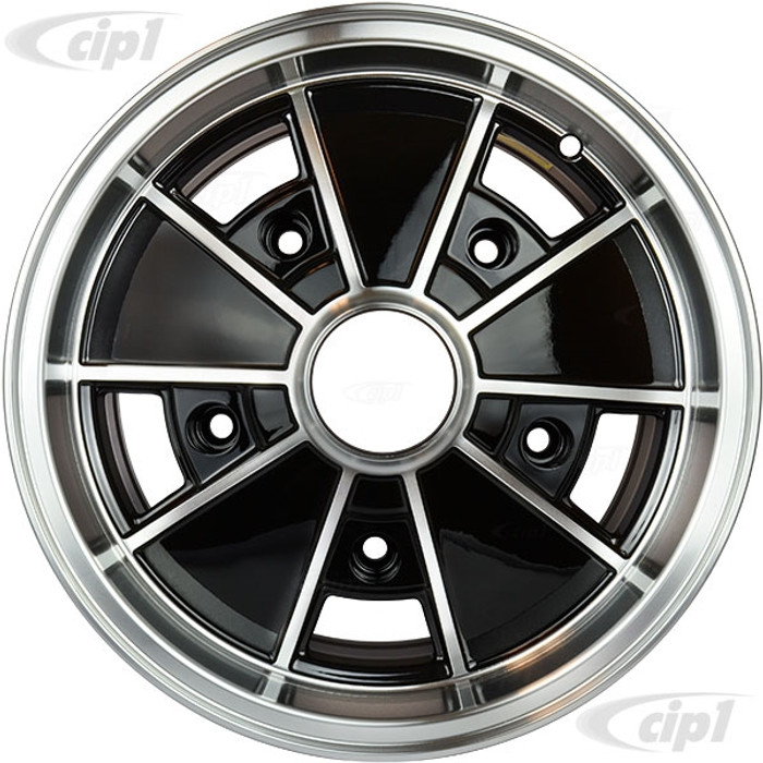 C32-BR6B - BRM REPLICA BLACK 5 SPOKE WHEEL - 15 IN. x 6.5 IN. WIDE - WIDE 5 BOLT PATTERN (5x205MM) CENTER CAP AND MOUNTING HARDWARE IS SOLD SEPARATELY - SOLD EACH - (A20)