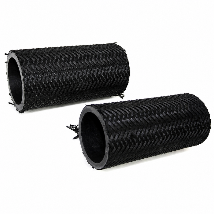 C33-B57899 - (113201219 - 113-201-219) - GERMAN QUALITY FROM C&C U.K. - PAIR OF OEM STYLE BRAIDED CLOTH FUEL FILLER HOSES - BEETLE 68-79 - SOLD PAIR