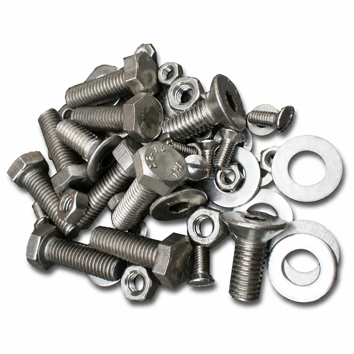 C33-S00268 - N102383 - GERMAN QUALITY FROM C&C U.K. - STAINLESS DOOR TOP FIXING KIT FOR BOTH DOOR TOPS - BUS 55-67 - SOLD KIT