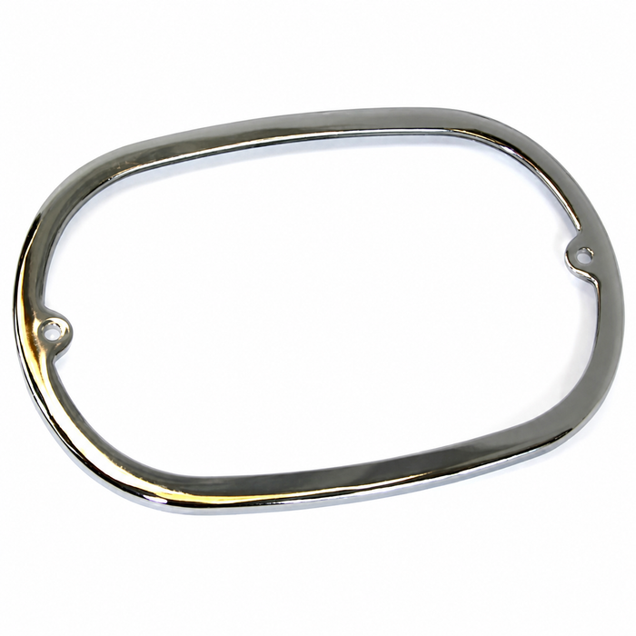 C33-S00614 - (211945117B - 211-945-117-B) - GERMAN QUALITY FROM C&C U.K. - CHROME FINISHED STAINLESS STEEL REAR LIGHT RING FOR REPRODUCTION LENS - BUS 62-7/71 - SOLD EACH