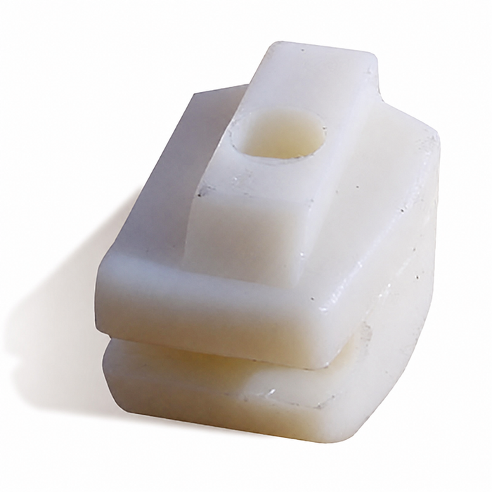 C33-S01546 - 211-843-368 - 211843368 - GERMAN QUALITY FROM C&C U.K. - NYLON RIGHT HAND SLIDING DOOR UPPER REAR BUSHING/RUNNER BLOCK - FOR LHD BUS 68-79 - SOLD EACH