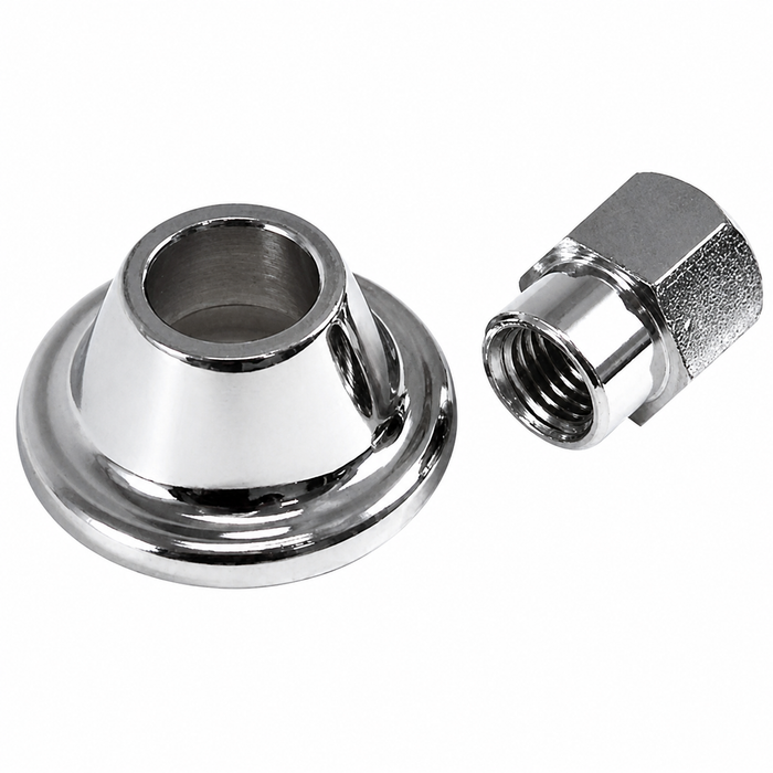 ACC-C10-5424 - EMPI 9119 - CHROME ALTERNATOR / GENERATOR NUT & SPACER - BEETLE 46-79 / GHIA 56-74 / BUS 50-71 / THING 73-74 - SOLD EACH
