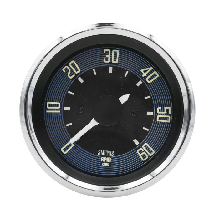 C34-EET3-1B32-90C - 80MM 0-6000 RPM TACHOMETER - BLACK FACE WITH CHROME BEZEL - WILL FIT ANY YEAR AND MODEL 80MM DASH HOLE - REF. EMPI 14-1109-0 - SOLD EACH