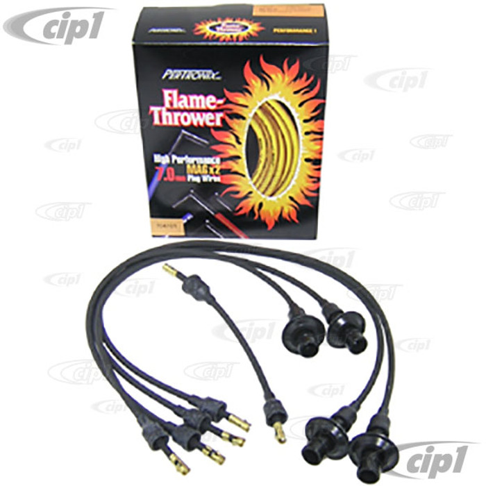 PER-704-101 - PERTRONIX FLAMETHROWER 7MM IGNITION WIRE SET BLACK - SOLD SET