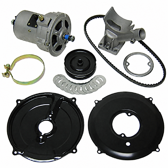ACC-C10-5750-KT - DELUXE HIGH OUTPUT ALTERNATOR CONVERSION KIT - FOR ALL 12-1600CC BEETLE/GHIA STYLE ENGINES - REF.#'s 043-903-023-A 043903023A - EMPI 9446 - SOLD KIT
