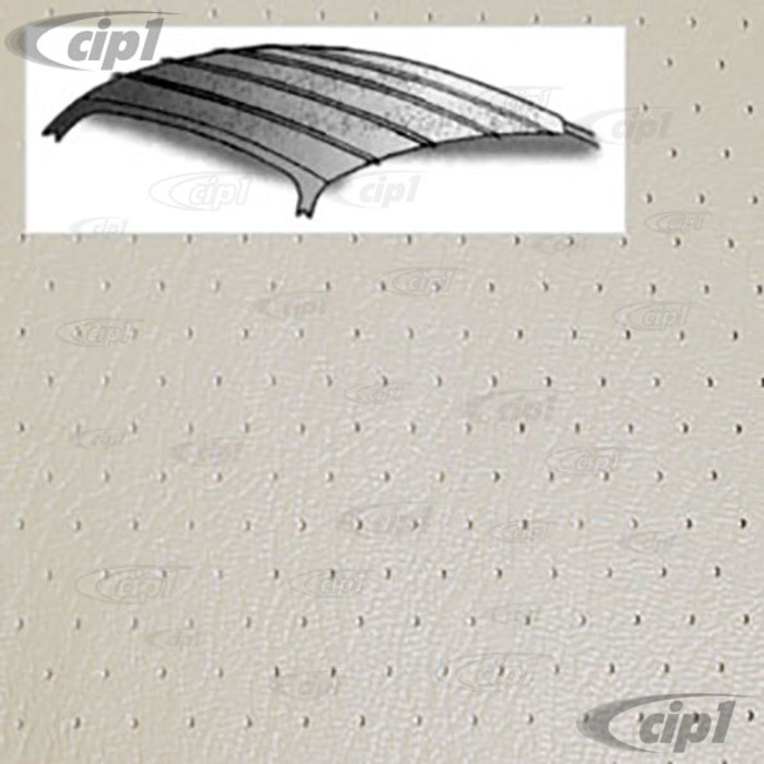 T20-1510-44 - 56-74 GHIA SEDAN HEADLINER - OFF-WHITE PERORATED VINYL