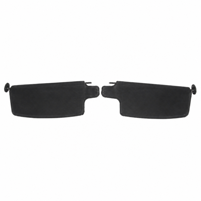 T21-2017 - BLACK VINYL SUNVISORS - 68-77 BEETLE SEDAN - 73-79 BEETLE CONVERTIBLE - PAIR
