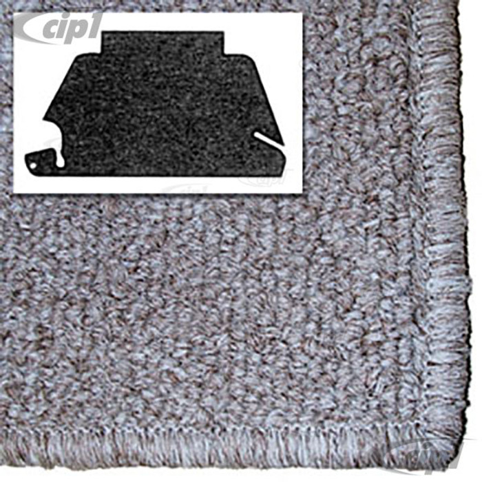 T34-T1153-628 - FRONT TRUNK CARPET KIT - OATMEAL (SAND) SYNTHETIC LOOP PILE - STANDARD BEETLE 68-77 - SOLD KIT