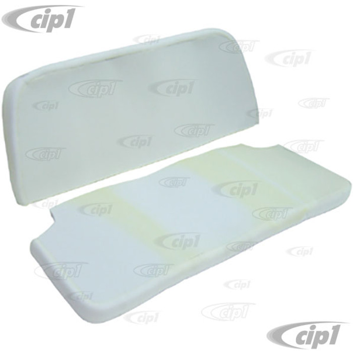 T43-1118 - REAR BOTTOM & BACKREST SEAT PADS -1 PAIR - BEETLE SEDAN ONLY 54-64